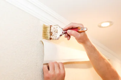 Pose de papier peint à Dolomieu — revêtements muraux et toiles de verre